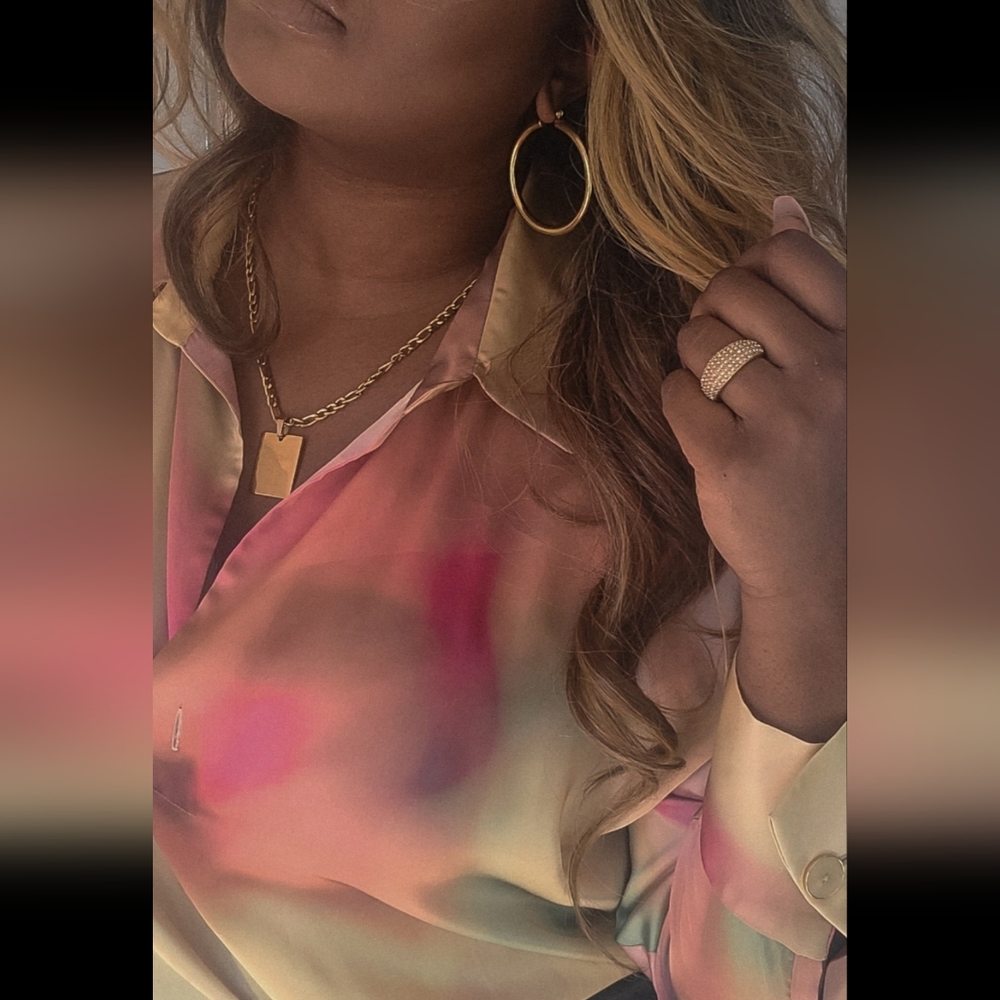 Gold Affirmation Pendant Necklace - Picture 5 of 5
